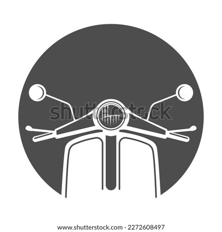 Scooter icon logo design illustration