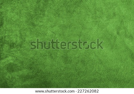 Green leather background or texture 