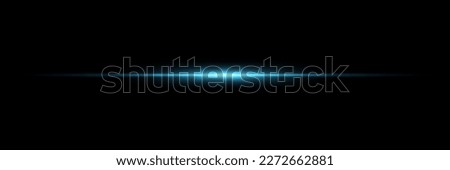 Blue beam of light on a black background Royalty-Free Stock Photo #2272662881