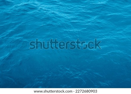 Blue sea transparent fresh water, calm Red sea, Egypt