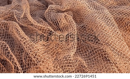 Fishing nets for catching fish in the sea and ocean. Fish nets vector. Fishing nets on a ship. Texture of fishing nets. 