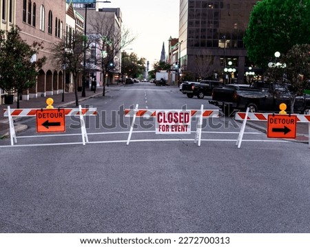Road closed for event with detour downtown in Texas