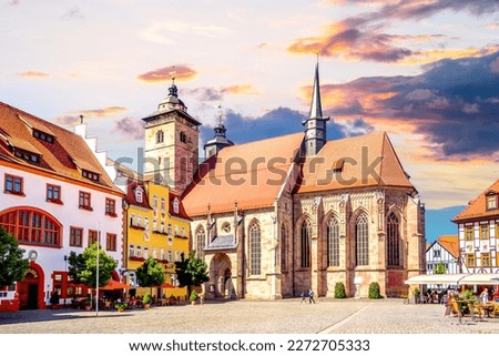 Old city of Schmalkalden, Thuringia, Germany 