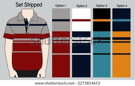 Striped shirt for your design style, shirt horizontal stripes Vector, Striped t Shirt Template vector,  Striped shirt