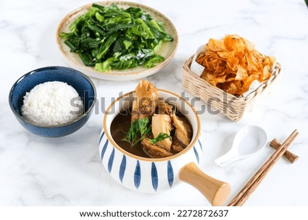 Rice and side dish on the table
