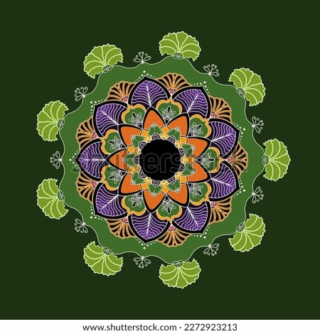 pattern mandala  background for  Coloring book page decorative ornament art decoration in western, arabian, india, pakistani, oriental, ethnic style.