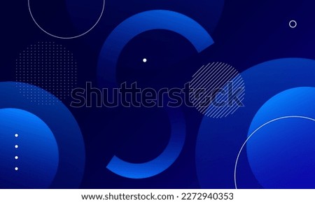 Abstract blue geometric background. Dynamic shapes composition. Eps10 vector Royalty-Free Stock Photo #2272940353