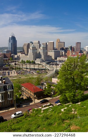 Cityscape of Cincinnati, Ohio, USA. 