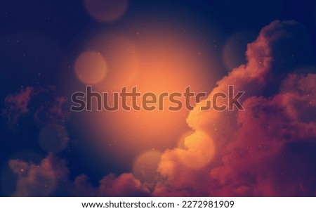 Abstract Bokeh SKY Background And Particles