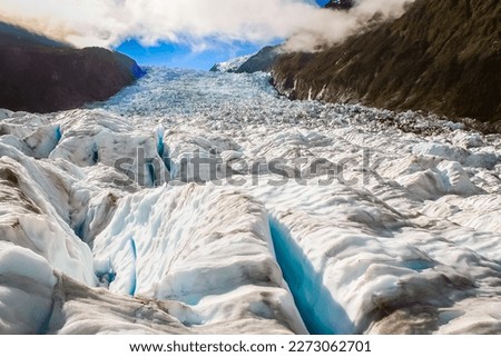 Franz Josef Glacier in Southern Alps, New Zealand South Island Royalty-Free Stock Photo #2273062701