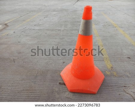 traffic cones for warning signs