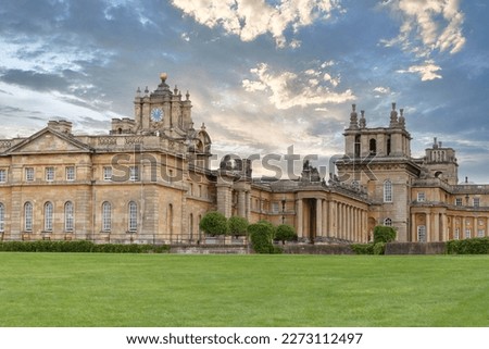 View of Blenheim Palace in Oxfordshire England Royalty-Free Stock Photo #2273112497