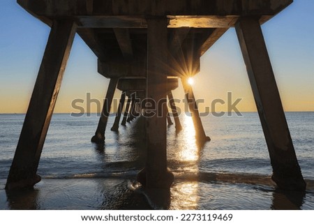 Amazing colorful picture Deerfield beach pier 