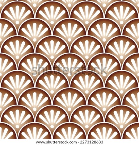 seamless pattern Waves and flowers for background,cover,gift wrap,wall decoration,wallpaper