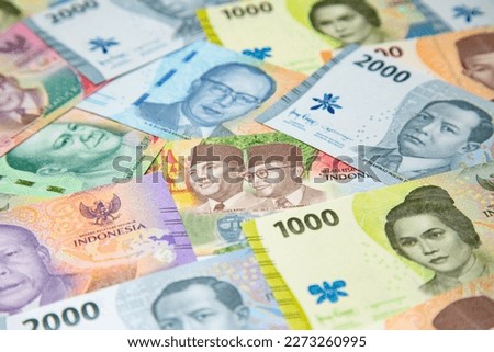 Collection of the Indonesian banknotes (1000 to 50000 Rupiah) Royalty-Free Stock Photo #2273260995