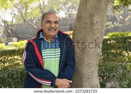 Portrait of an Indian people doing exercise in park