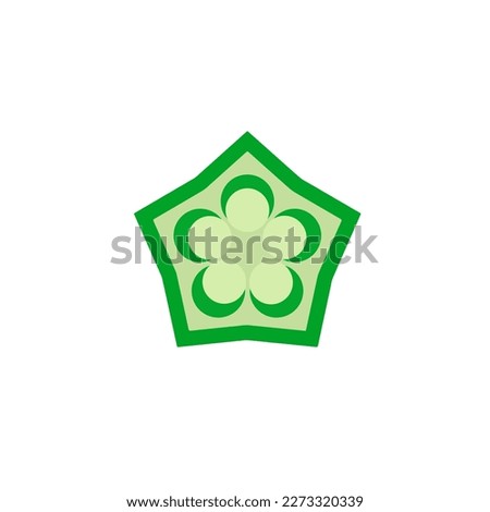 Okra also known Ladyfinger cut icon vector isolated white background. Vegetable. vector eps8.