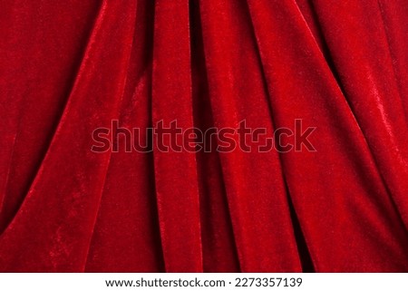 Red velvet background close up