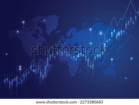 Vector graphics for stock market and forex trading, including charts and graphs Royalty-Free Stock Photo #2273380683
