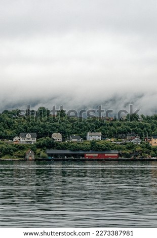 View of Alesund town and municipality in More og Romsdal county, Norway. Travel destination North of Europe. 19th of July 2012