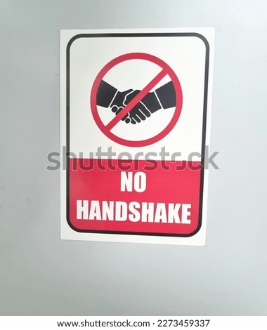 No handshake sign. protect from COVID-19 viruses pandemic

,No handshake icon in a flat design. Vector illustration