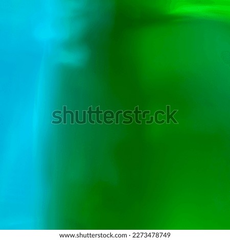 green and blue glass merging
