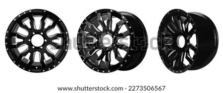 car wheel , alloy wheel isolated on white background. Royalty-Free Stock Photo #2273506567