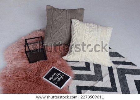 Soft comfortable beautiful knitted pillows