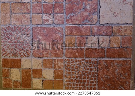 Beautiful background image composed of small mosaic tesserae