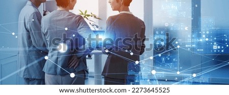 Group of businesspeople meeting in office and communication network concept. Teamwork of business. Royalty-Free Stock Photo #2273645525