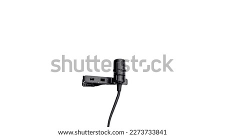 Collar mic isolated on white background