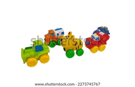 Children's toy colorful rubber toy isolated