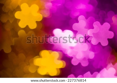 flowers shape photo as background