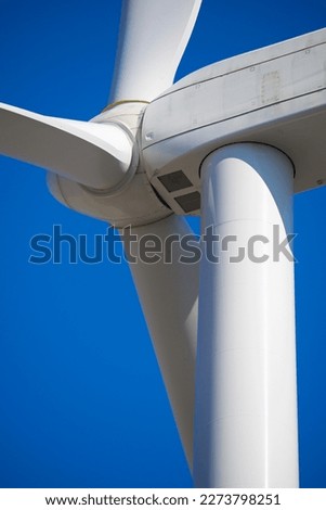 Wind turbine generator for sustainable electrical energy production in Spain Royalty-Free Stock Photo #2273798251