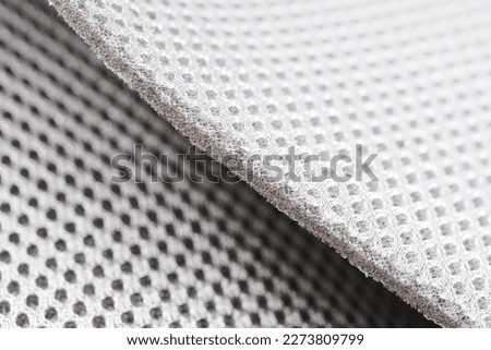 modern waterproof flexible temperature control materials, multifunctional smart textile close-up Royalty-Free Stock Photo #2273809799