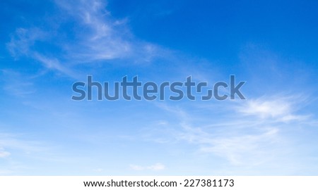 blue sky clouds Royalty-Free Stock Photo #227381173