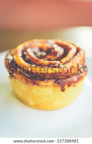 cinnamon roll - vintage  art effect style picture