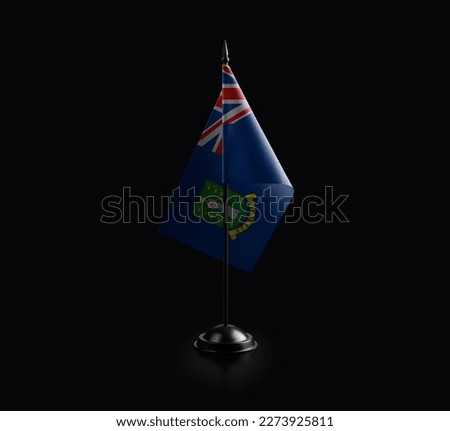 Small national flag of the British Virgin Islands on a black background.