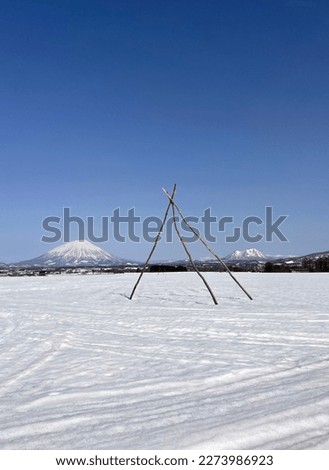 clear skies and snowy landscapes