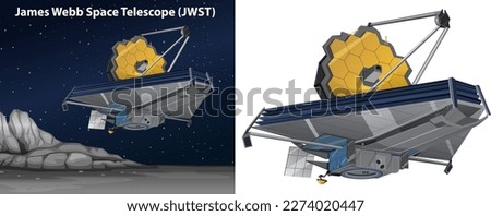James Webb Space Telescope (JWST) illustration