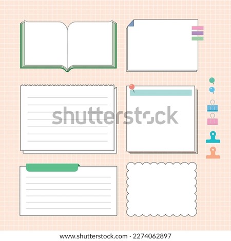 Memo paper, note frame background Royalty-Free Stock Photo #2274062897