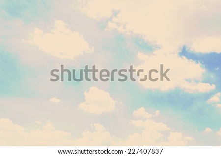 Cloud  - vintage effect style pictures