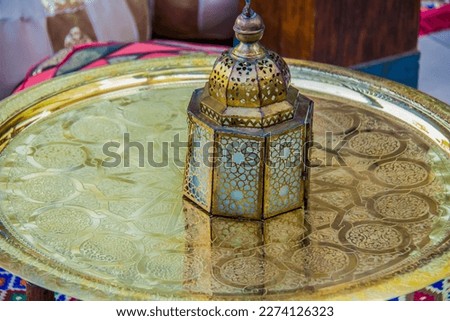 Ramadan tent set up decoration photography, Photo is selective focus with shallow depth of field. Taken at Cairo Egypt