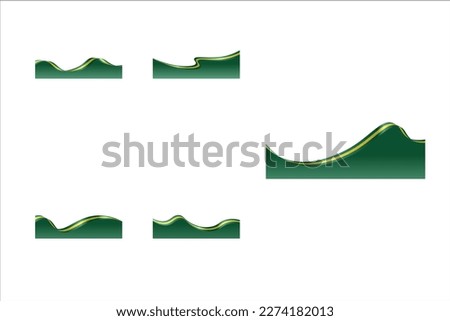 Brazilian Flag Border Design Vector
