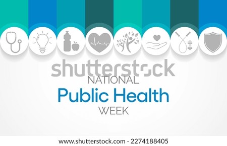 National Public health week observed each year During first full week of April across United states. Vector illustration Royalty-Free Stock Photo #2274188405