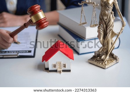 Law, Counsel, Agreement, Contract, Lawyer, Advising on litigation matters and signing contracts as a lawyer to receive home and land mortgage complaints from customers. concept lawyer