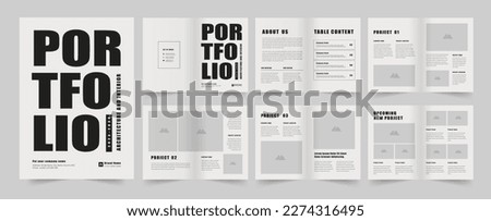 Portfolio layout design. Use for Architecture Portfolio, Interior Portfolio, Business Portfolio. Royalty-Free Stock Photo #2274316495