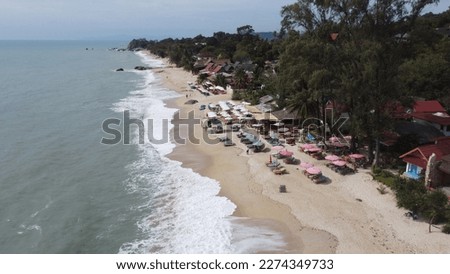 Lamai Beach in Koh Samui Thailand Aerial Photography