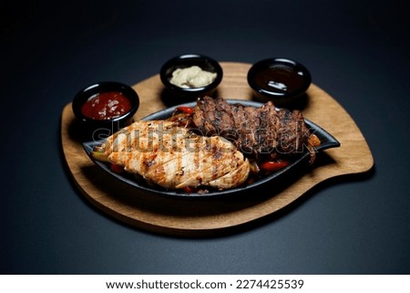Fajita Combo Meat Cuisine Special Food Royalty-Free Stock Photo #2274425539