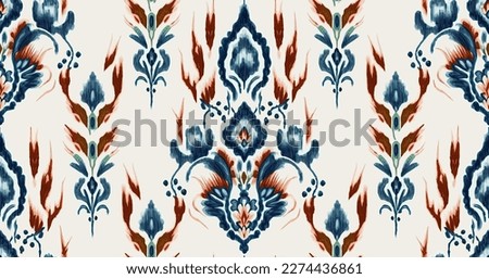 Ikat border geometric ethnic oriental pattern traditional on black background.folklore tribal vector illustration.Aztec style beautiful embroidery.ancient art of arabesque,kente cloth,interior,carpet. Royalty-Free Stock Photo #2274436861